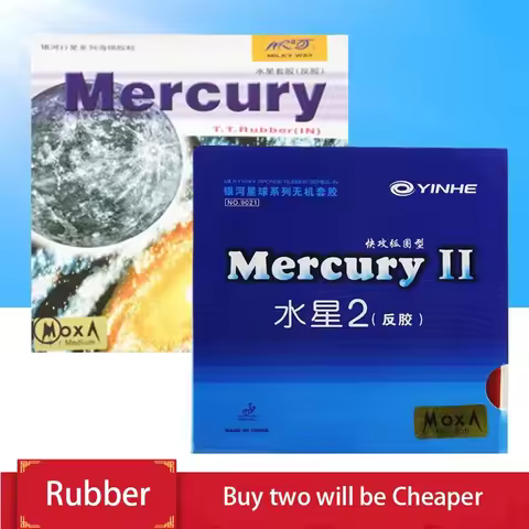 YINHE Brand New Mercury 2 Table Tennis Rubber Soft or Medium Hardness Pimples-in Ping Pong Rubber fo