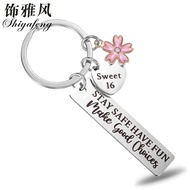 13 16 18 21th Birthday Gift for Girls Girlfriends Friends Stainless Steel Keychain Hot Sale