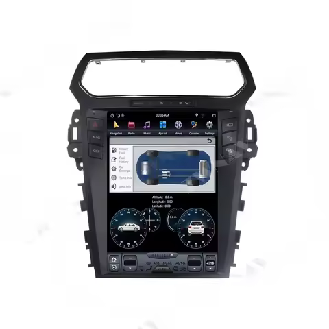 Android 9.0 64GB Tesla Style Car Radio GPS Navigation For Ford Explorer 2011+ Car Player Touch Scree