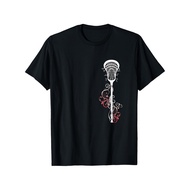 LACROSSE STICK LAX PLAYER COACH BALL SPORT GAME ATHLETE TEAM T-SHIRT DAILY DRESSING SPORTS T-SHIRT F