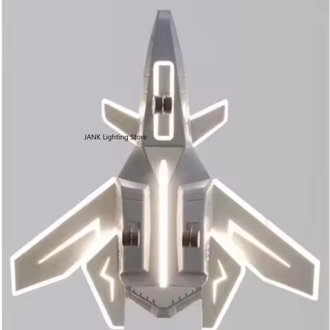 New Airplane Fan Lights, Children's Room Lights, Boys' Creative Airplane Model Fan Lights, Boys' Roo