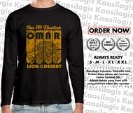 Kaos Lengan Panjang Umar Bin Khattab The Lion Desert - Kaosilogis