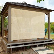 Sun Shade Mesh Canopy Awning Privacy Screen Wind Screen Hot Resistant Protection Shelter 90% UV Blocking for Gazebo
