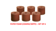 OASE PRE-FILTER FOAM SET FOR BIOMASTER FILTER / COARSE 30ppi (SET OF 6)