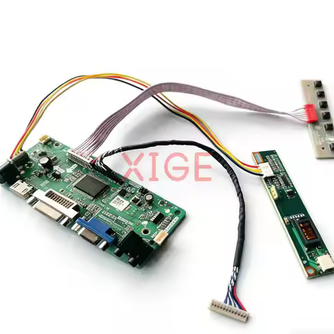 For UB133X01 LP133X8 LP133X09 LP133X7 LCD Matrix Controller Drive Board Kit DIY 20Pin LVDS VGA+DVI+H