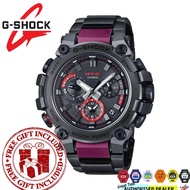 (READY STOCK) Official Marco Warranty CASIO G-SHOCK MTG-B3000BD-1A MT-G Analog Black Red Stainless S