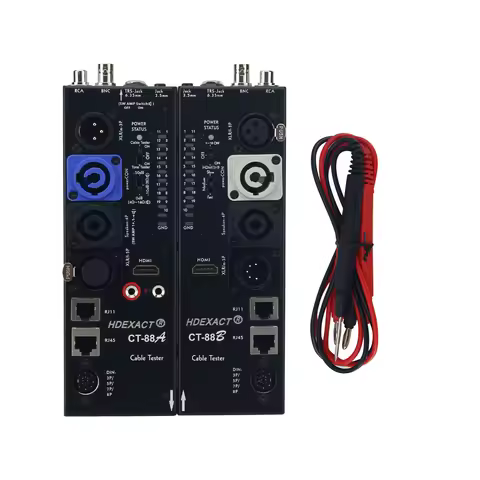 CT-88A Sender + CT-88B Receiver Audio Cable Tester RJ45 Cable Tester High-Definition-compatible for 