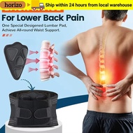HORIZO Back Support Belt with Breathable Lumbar Pad - Anti-Slip Design