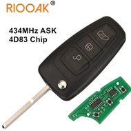 434Mhz Ask 4D83 Chip Car Key Remote Remote Flip Key Fob Aftermarket B
