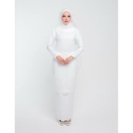 PRELOVED BRIDE SERIES HIJABISTAHUB AFRINA KURUNG OFF WHITE SIZE S