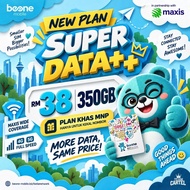 ♨️ 350GB RM38 ♨️ FULL HOTSPOT ♨️ Simkad BeONE Mobile by Maxis Prepaid Unlimited Call High Speed Data