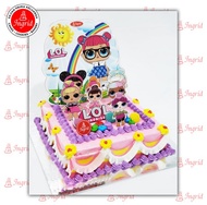 Kue Ulang Tahun - LOL 2 Cake - Topper Cake