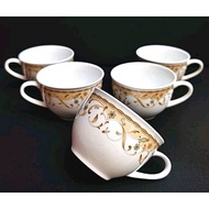5 Pieces Noritake Primadura 5009 Utra-Hard Porcelain Coffee Cup