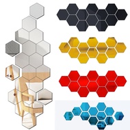 hot【DT】 12Pcs/Set Mirror Sticker Self-adhesive Mosaic Tiles Bathroom Decorative Stickers Decor