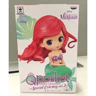 !! Qposket Ariel From The little Mermaid Hand 1 Lot HK Special Color Gold Base With Pattern On The S