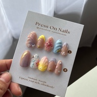 Press On nails Sienna nails | Fake nails y2k 10pcs