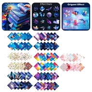 50PCS Square Origami Handmade Double-Sided Colored Folding Paper Art Materials