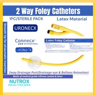 2-Way Silicone Coated Latex Foley Catheter (Box of 10’s)