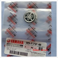 EMBLEM YAMAHA SILVER PANEL DEPAN / COVERSET AEROX NVX 155 [ORIGINAL]