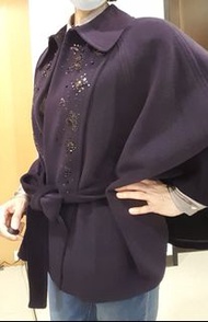台灣知名設計師 ENVY 森然兩用精美珠飾披風外套 (全新商品  超低價 千萬別錯過原價$17800)