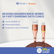 ATLAS Mcdodo Magnificence Series 3A QC4.0 Type-C Data Cable with Switching LED 1M CA796 CA 784