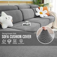 【New &amp; In Stock】Thick Sofa Cushion Cover Elastic Sofa Seat Cover 1 2 3 4 Seater Sarung Kusyen Sofa L Shape Flexible