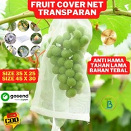 Fruit cover net jaring transparan pembungkus buah kelengkeng Anggur dll