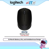 Logitech M170 Wireless Mouse - Reliable 2.4GHz Connection, 12-Month Battery Life, and Ambidextrous D