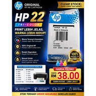 HP 22 Original Tri-Color Ink Cartridge (C9352A)[Tanpa Kotak]