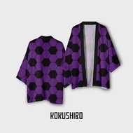 Haori Kimono Outer Outwear Casual FullPrint Anime Kimetsu No Yaiba Kokushibo