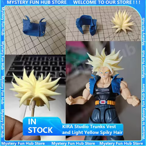 Original Studio KiRA Trunks Vest Compatible with 06A & 05AB Pale Yellow Spiky Hair Trunks for 06B & 