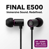 final E500 In-Ear Headphones [Recommended for VR Binaural ASMR 360 Audio] - Black