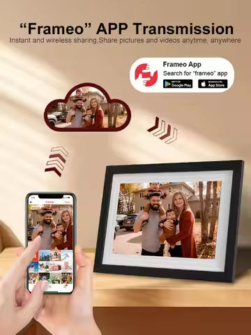 Frameo 10.1 Inch WiFi Digital Picture Frame 1280 * 800IPS HD Cloud Smart Digital Photo Frame,32GB St
