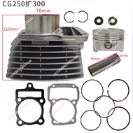 Motorcycle engine cylinder CG250 expansion 300 for Zongshen CG250 CG300 cylinder piston set