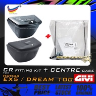 SET KOMBO KOTAK/BOX GIVI G12 G10 G12N G10N CENTRE/CENTER CASE + CR FITTING KIT FOR HONDA EX5 DREAM 1