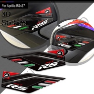 Aprilia motorcycle RS457 RS 457 protector fuel tank pad 3D sticker kit knee pads mudguard wheel stic