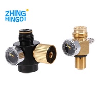 PCP Air Tank Cylinder Regulator Adjustable Pressure 0-2800Psi & HPA Tank Pin Valve 300Bar