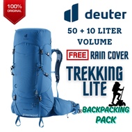 DEUTER Aircontact Core 50+10 Hiking Backpack (Original Deuter, Rain Cover included, Trekking)