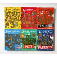 The Worlds Worst Children / Parents / Teachers / Pets / Monster 7 Books Set By David Walliams