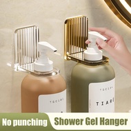 Punch-free Shampoo Shower Gel Holder Shampoo Rack Organizer Shelves Self-Adhesive Bathroom Wall Mounted Hook LQMM