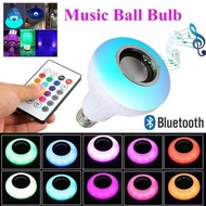 PEPE - Hakamitsu LED Music Bluetooth Speaker Light Bulb + Remote - Music Speaker Bulb - RGB Music Li