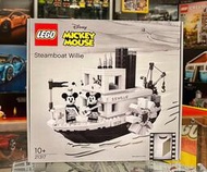 LEGO 21317樂高迪士尼米奇米妮汽船威利號拼裝積木 兼