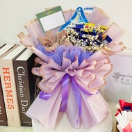 Bouquet tudung & coklat gift birthday