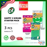 [BUNDLE DEAL] Cif Scrub Daddy & Mommy Essentials + Cif Sponge Daddy | Bundle of 3 Scrub Daddy Sponge