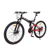 Foldable Bicycle 26 Inch Black&amp;Red Bike