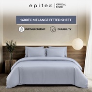 (New Arrival) Epitex Melange 1600TC Tencel Blend Dobby Fitted Sheet Set | Ultra Soft & Smooth (Witho