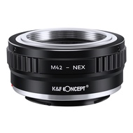 K&F Concept Lens Mount Adapter M42 Lens to Sony NEX E-Mount Camera for Sony Alpha NEX-7 NEX-6 NEX-5N