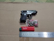 Mainan pistol doblis dompis kertas bentol model FN NOS jadul vintage