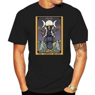 Men Tshirts Triple Moon Goddess Hecate Witch Tarot Card Shirt Hekate Statue Witchcraft Gift Wholesal