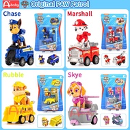 [A+baby] Paw Patrol Toys Original Cartoon Pull Back Car/Surprise Egg/Mighty Pups (Chase Police Car/Marshall Dog/Rubble/Skye)